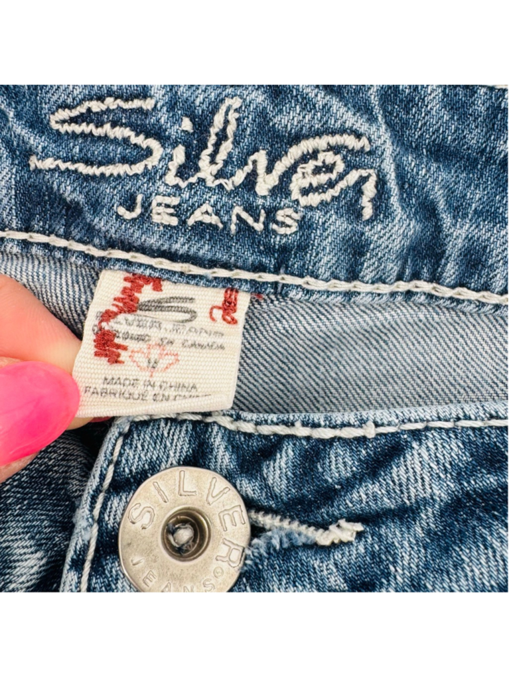 Silver Jeans Blue Suki Capri Jeans Size 18 - Picture 3 of 9